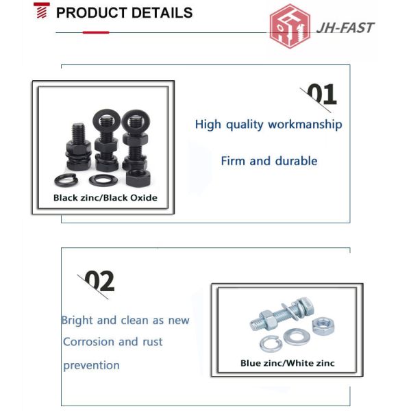 High Strength Stainless Steel Bolts and Nuts 304 M6 M8 M36 for Industrial Utilization
