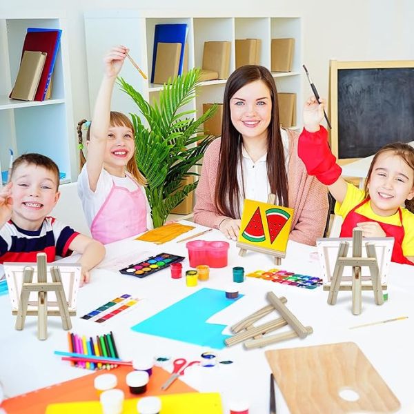 8 Inch Mini Tabletop Wooden Display Easel Sketch Easel Stand For Artists Painting