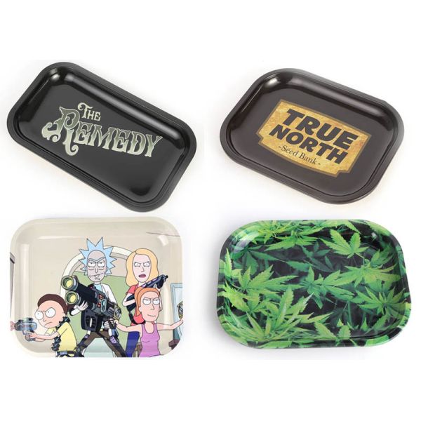 Tinplate Smoking Items Metal Cigarette Tray Large Medium And Small Size