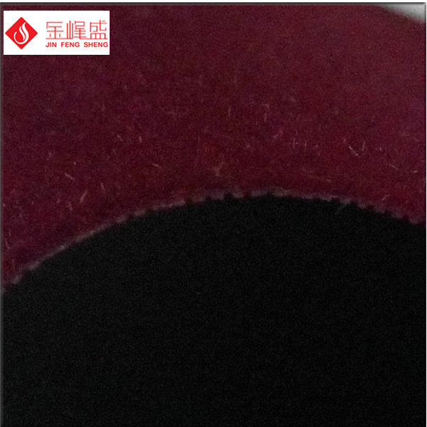 Custom 1.48m Wine Red Knitted Velvet Fabric Flocking For Jewellry Boxes Inserts