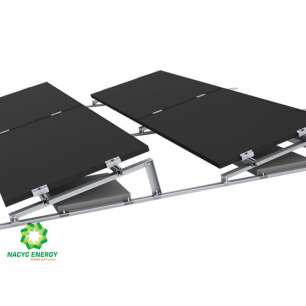 Simple Design Universal Clamps Flat Rooftop Solar Systems Penetration Free