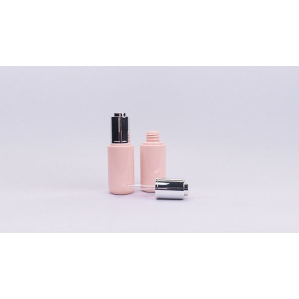 Empty 60ml PETG Dropper Bottle Pink Little Dropper Bottles With Press Top Dropper