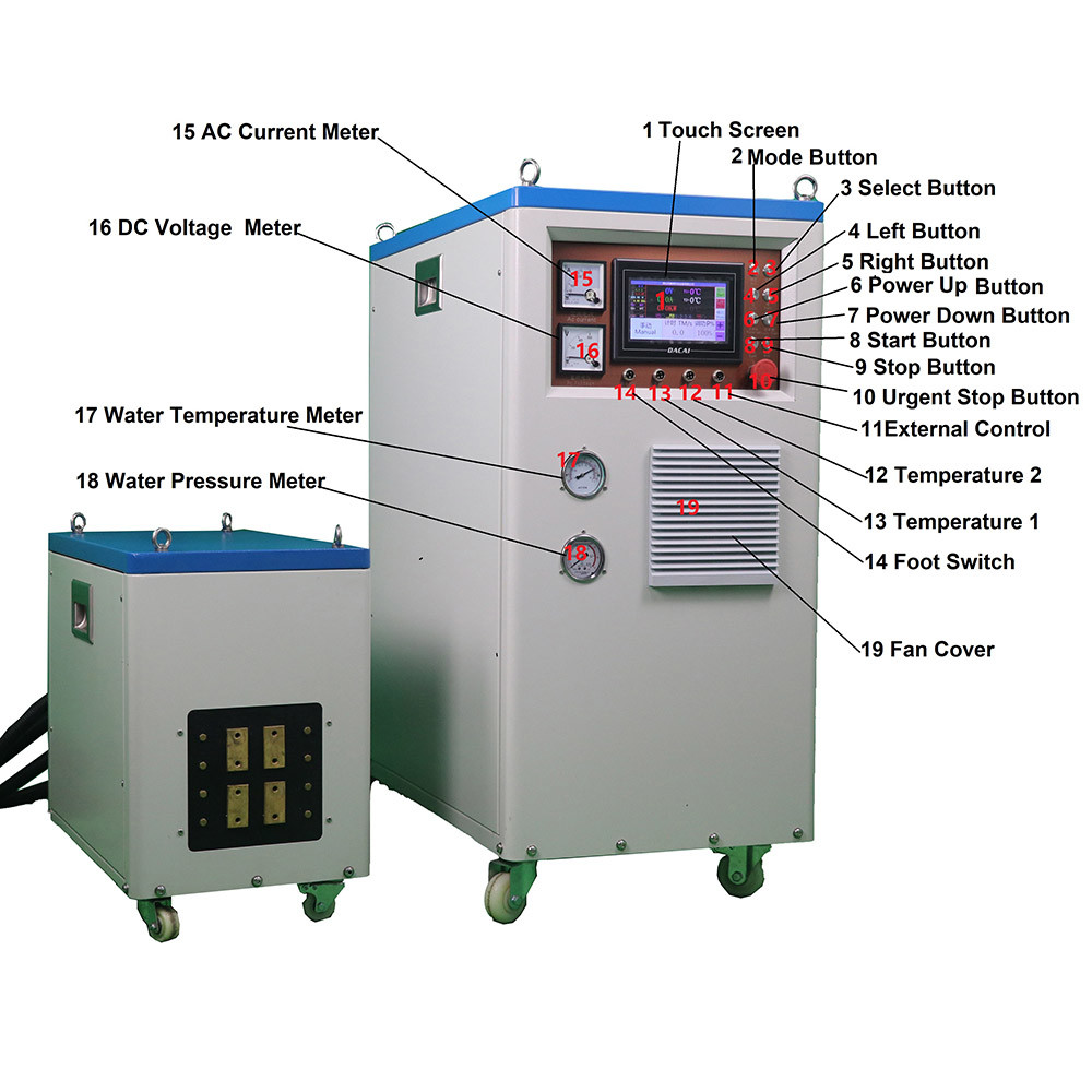 China 10-40Khz Industrial Induction Heating Machine 120KW Digital Induction Quenching Machine wholesale