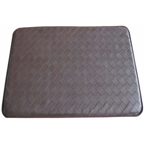 Plaid surface PU with NBR anti-fatigue kitchen feet mat