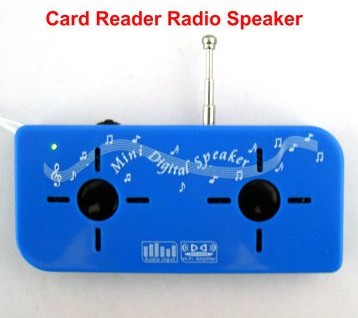 China 3.5mm jack USB rechargeable mini radio speaker wholesale