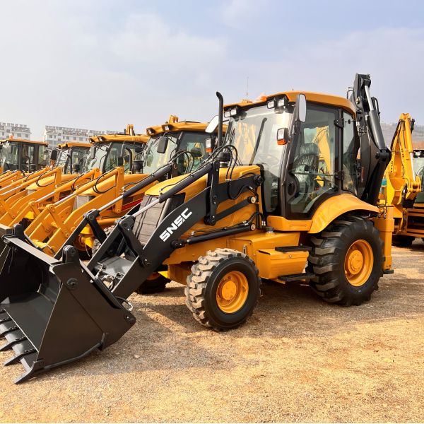 Backhoe Loader Shanmon 388H 4x4 2500kg Excavator Loader Retroexcavadora for Operation