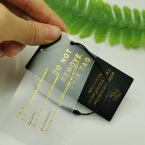 China Wholesale Cloth Tag Gold Foil Printing Tag For Garment Jeans Customized Coated Paper Hangtag For Clothing Own Logo wholesale
