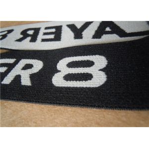China Jacquard Coloured Elastic Bands , Fabric Elastic Bands High Stretch on sale