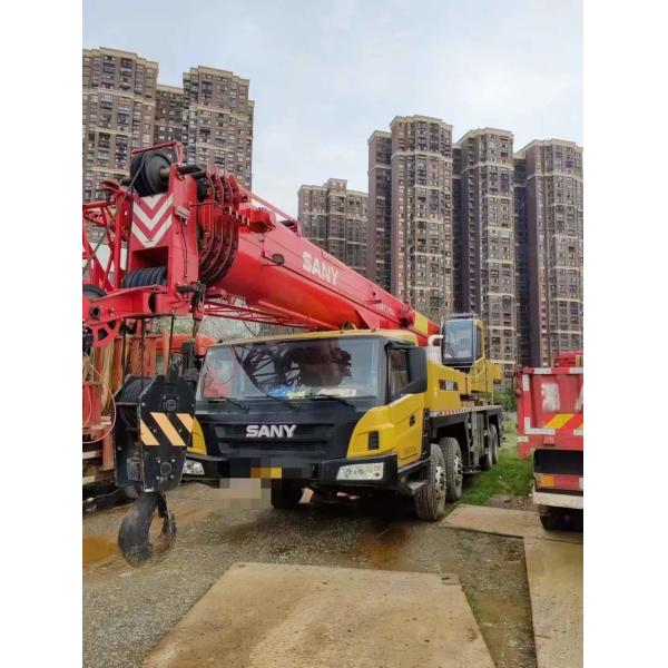 Heavy Duty Used Truck Crane Used Shacman 50 Ton Crane STC500E5 16m Jib Length