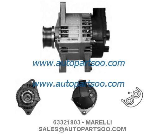 63321367 63321615 - MARELLI Alternator 12V 65A Alternadores