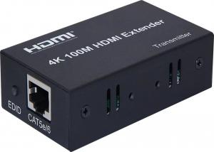 China 4K 100M HDMI Extender Over IP Adapter By Cat5 / 6e Network Cable on sale