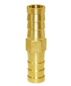 China 5/16 ID Brass Hose Barb , ANSI Hex Union Fitting For Water on sale