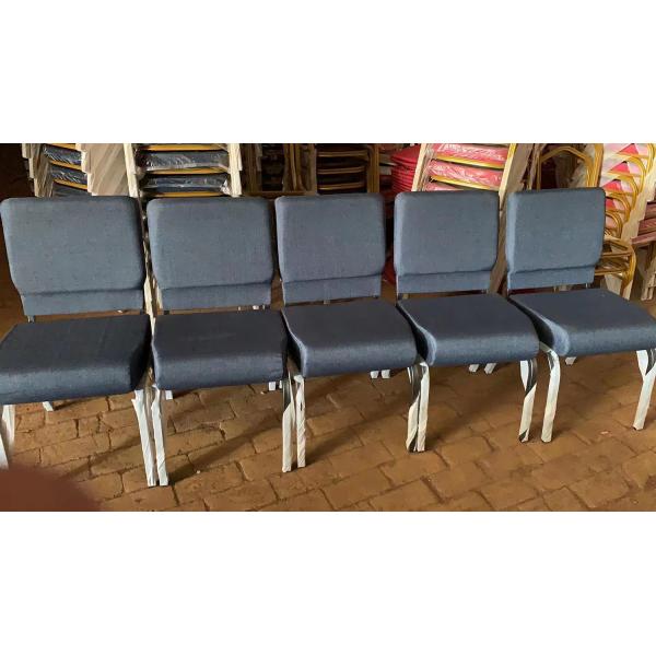Stackable Padded Church Chairs Grey Auditorium Seating Chairs For School