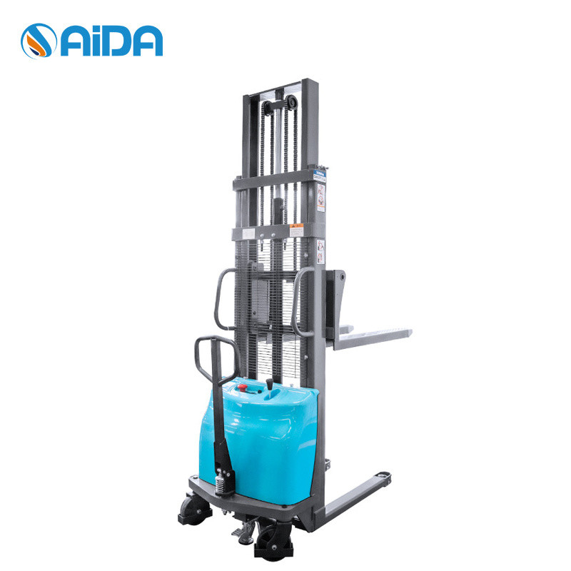 Semi Electric Pallet Self Propelled Stacker 4000mm Lift Height Portable Loading