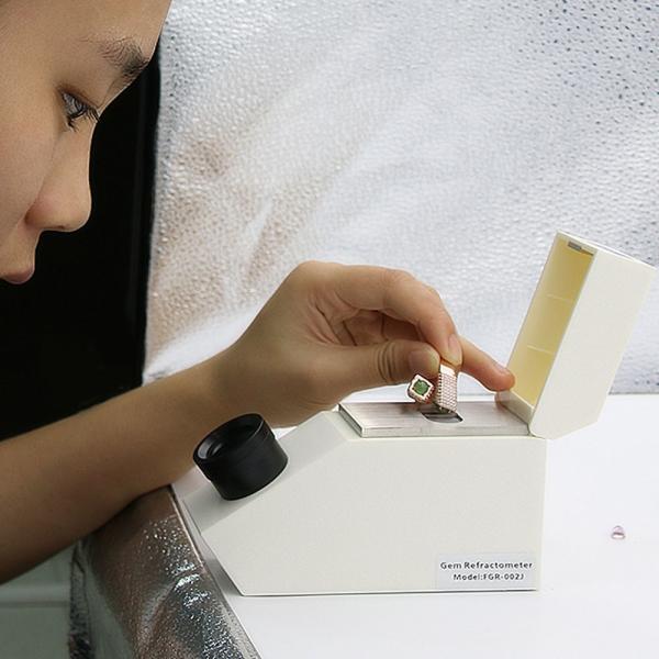 CZ Testing Prism 1.85 Inlaid Gem Refractometer 0.002 Accuracy