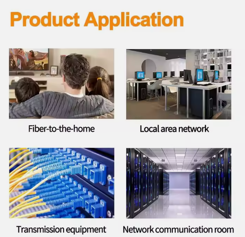 SC UPC/APC/OM3/OM4 Connectors Duplex Fibre Optic Adapters for Fiber Optic Connections