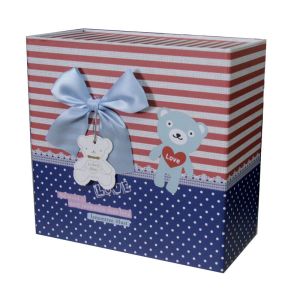 China Cute Bear Folded plain gift boxes Matt Coated Magnet Closure wholesale