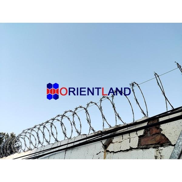 CBT-60 Galvanized Concertina Barbed Tape Razor Wire Hight Tensile