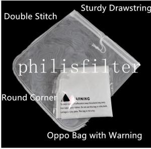 China 20 Inch Liquid Filter Bag , Nylon Polyester Micron Mesh Filter Bag wholesale