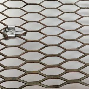 China Heavy Duty 3m X 1.5m Expanded Steel Mesh Hot Dipped Galvanized Hexagonal Hole on sale