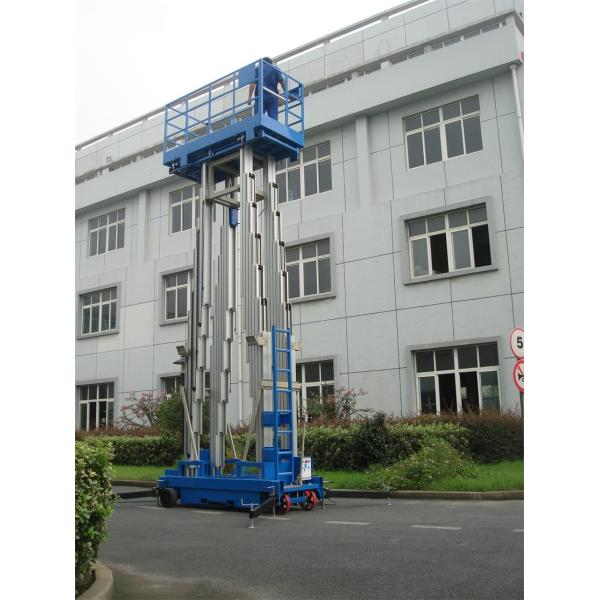 Two Person Four Mast Aluminum Work Platform With 10m Working Height