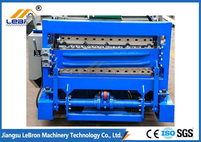7.5 KW Blue Color Double Layer Roll Forming Machine For Corrugated Sheet And IBR