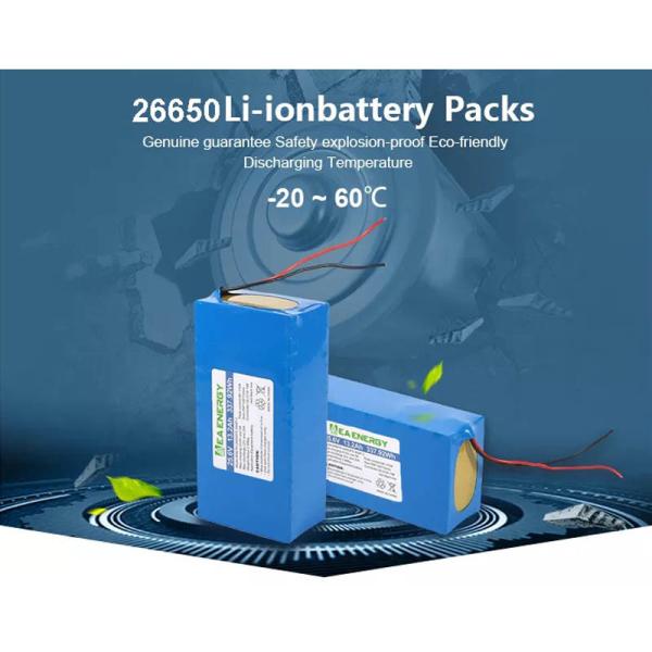 25.6V 13.2A 26650 338Wh LiFePO4 Battery Packs For E Bike Motor Sensor