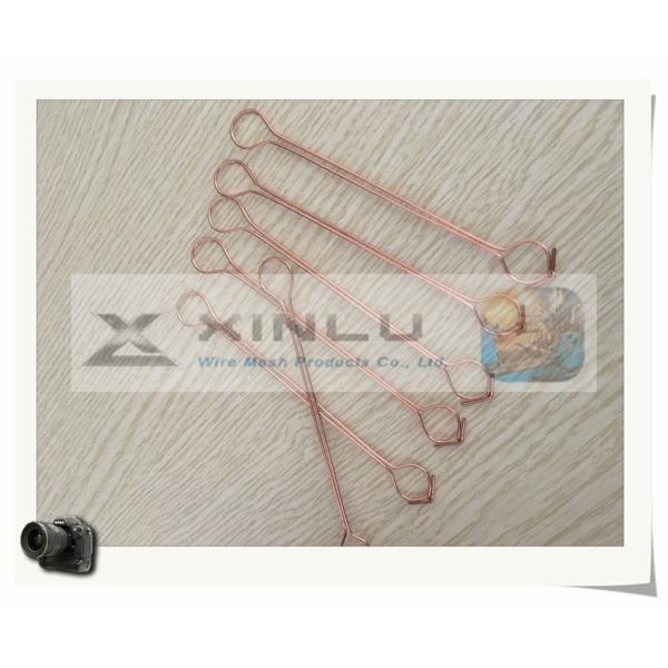 Copper Coated Twins Wire Double Loop Tie Wire 1.2mm Galvanized 4 Inch Length