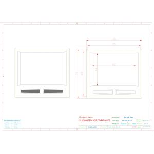 Industrial Keyboard Mouse Touchpad / USB Interface Plastic Computer Mouse