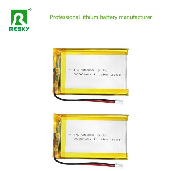 Rechargeable Lipo Batteries Cell 705060 3000mAh 3.7V 11.1wh Power Li-ion Polymer Battery Pack