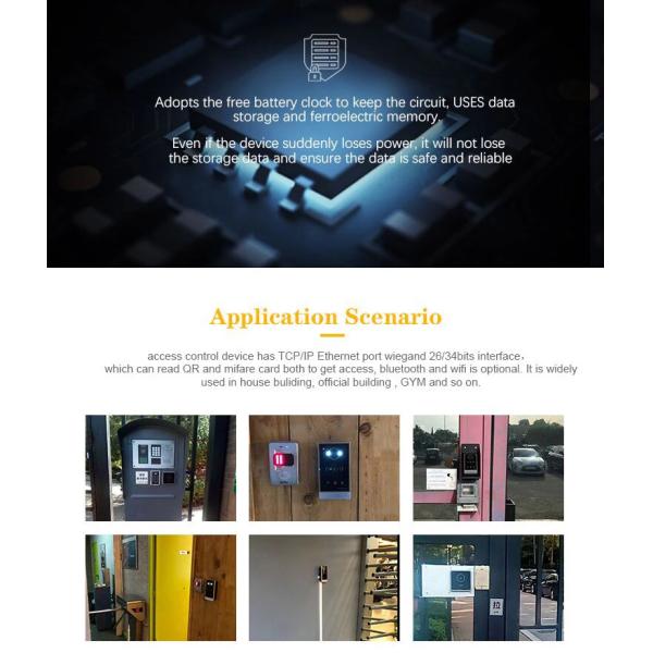 QRCode Outdoor ISO14443A RFID Access Control System