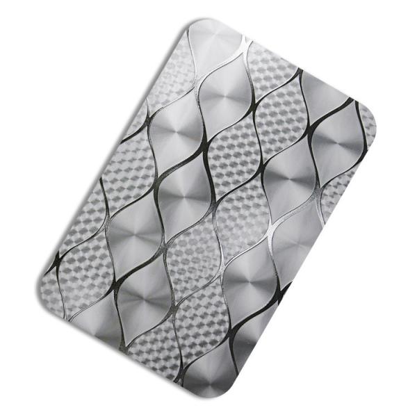 Diamond Embossed Stainless Steel Sheet Custom Cut 3mm Thickness
