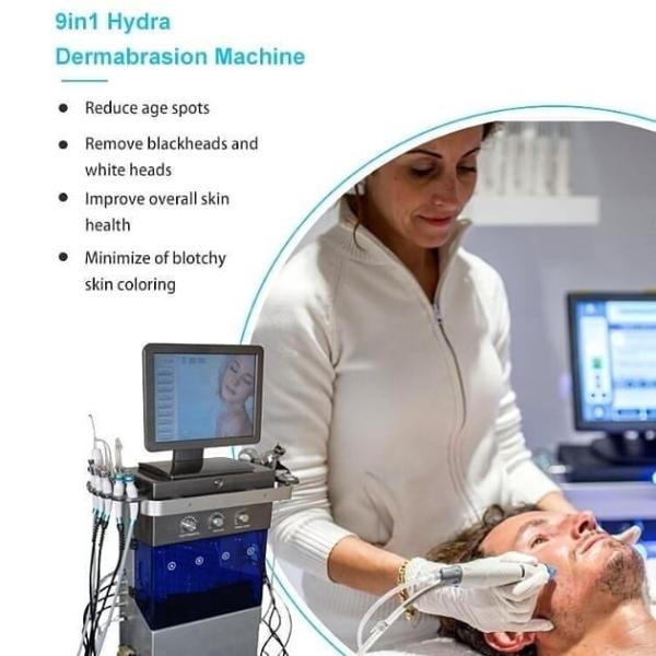 Oxygen BIO Hydra Aqua Peel Facial Machine 5Mhz RF 9 In 1 Hydrafacial Machine