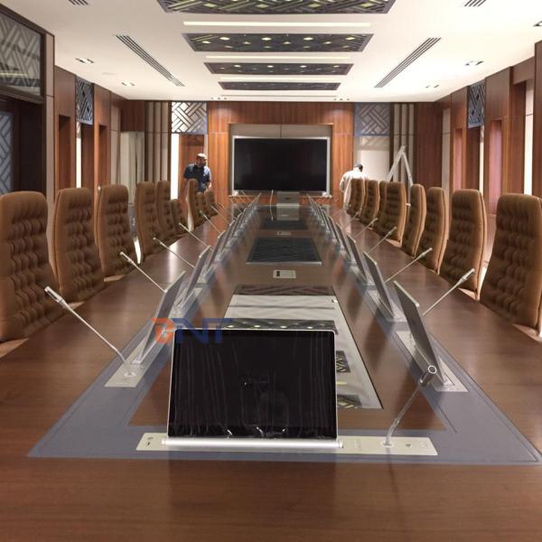 Conference Table Pop up LCD Monitor Lift BNT 17 3 Retractable Touch Screen