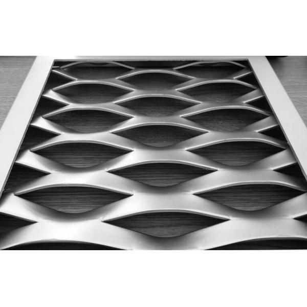 Galvanized Steel / Aluminium Expanded Metal Mesh Panels Plain Weave Perforated Tech