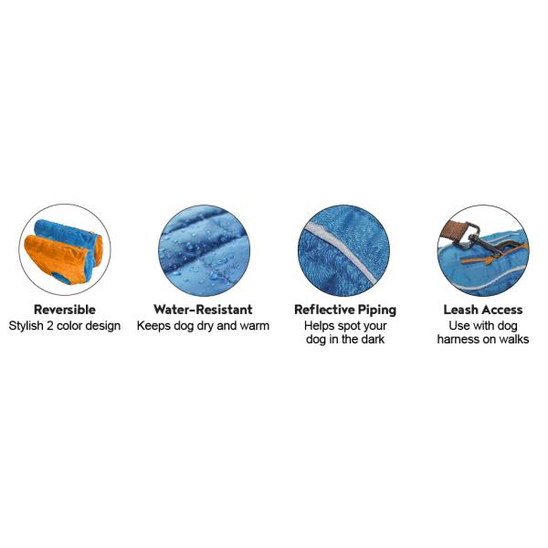 Dog Extra Warmth Jacket Warm & Soft & Windproof & Durable & Light Apparel Freedom of Movement Wear with Harness