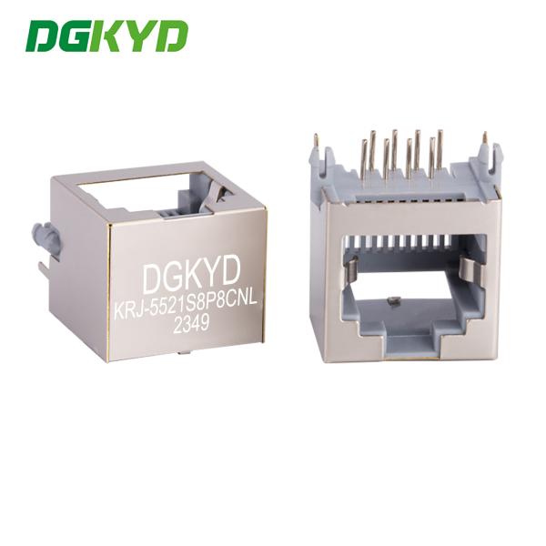 China 15mm Height Rj 45 Keystone Jack Without Transformer KRJ-5521S8P8CNL wholesale