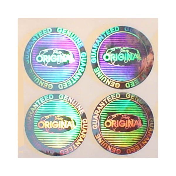 ISO9001 2008 CMYK Color Silver Hologram Sticker , Custom Security Hologram Stickers