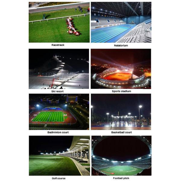 Wide Illumination Sport Stadium Light 150000lm Led Athletic Field Lighting For Crane