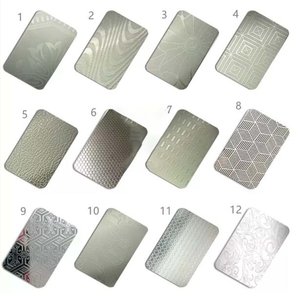 0.5mm 1.2mm Thickness Etched Stainless Steel Sheet Rustproof Durable