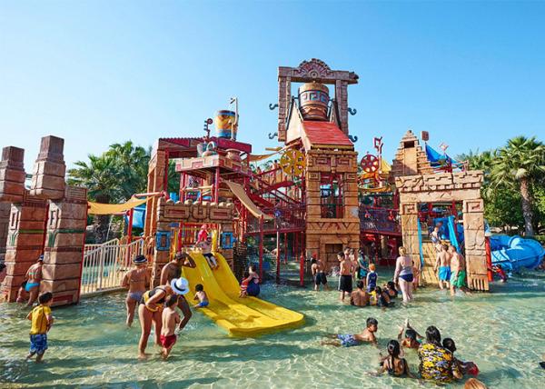 Quality Commercial Safe Aqua Park Equipment Fiberglass Playground Slide for sale