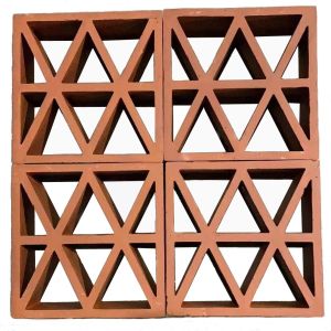 Clay Lattice Bricks Artificial Red Blocks Building Wall Decorative Sun Bricks