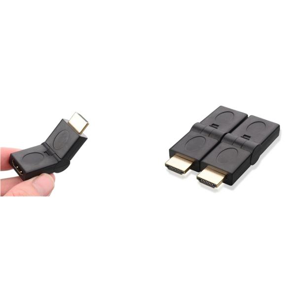 QS AD004, HDMI male to HDMI Female swivel adapter