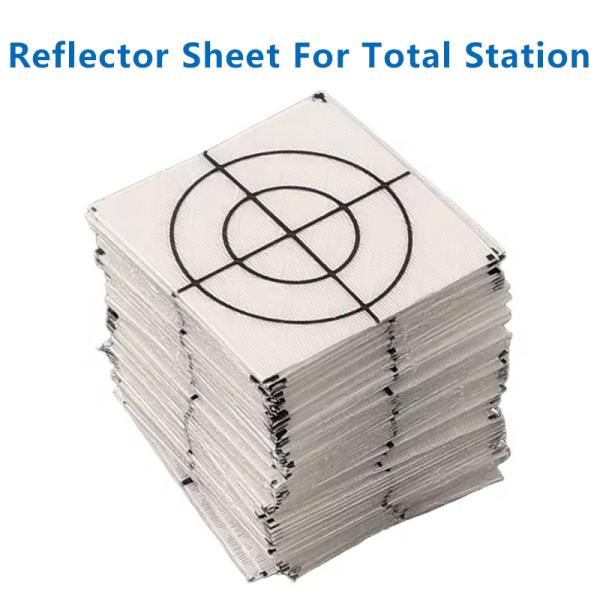China 100Pcs Size 20/30/40/50/60MM Reflector Sheet For LeicCa Total Station Survey Geography White Target Sheet Reflective Sticker wholesale