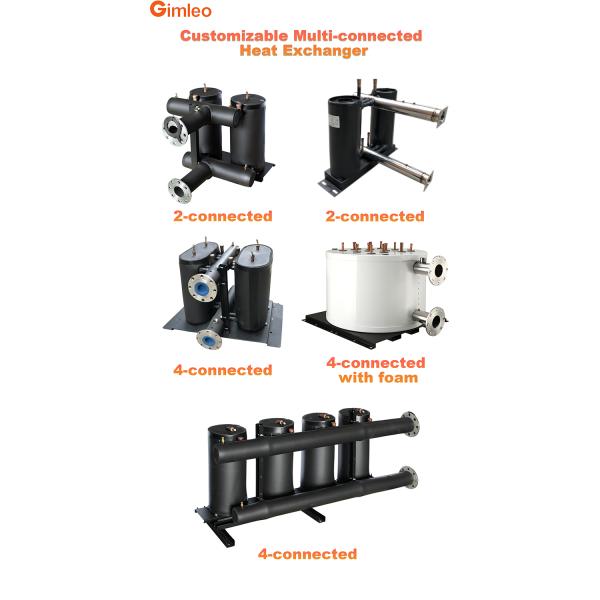 Condenser / Evaporator Multi Tubular Heat Exchanger With Economizer