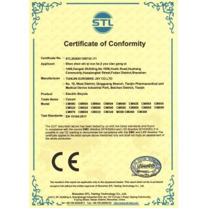 Dongguan Huijiu Bike Industry Co., Ltd. Certifications