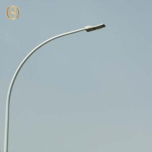 China Double Arm Hot Rolled Steel Lighting Pole Wind Resistant ISO 9001 Certified on sale