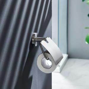 China 304 Stainless Steel Toilet Tissue Holder ODM Polished Chrome Toilet Roll Holder wholesale