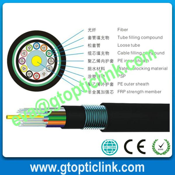 Quality 48 Core Direct Buried Fiber Cable GYFTY53 for sale