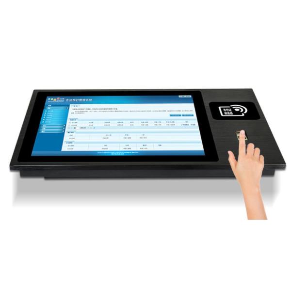 Metal 15 Inch Industrial Panel PC Touch Screen Terminal With Fingerprint Reader NFC RFID Reader